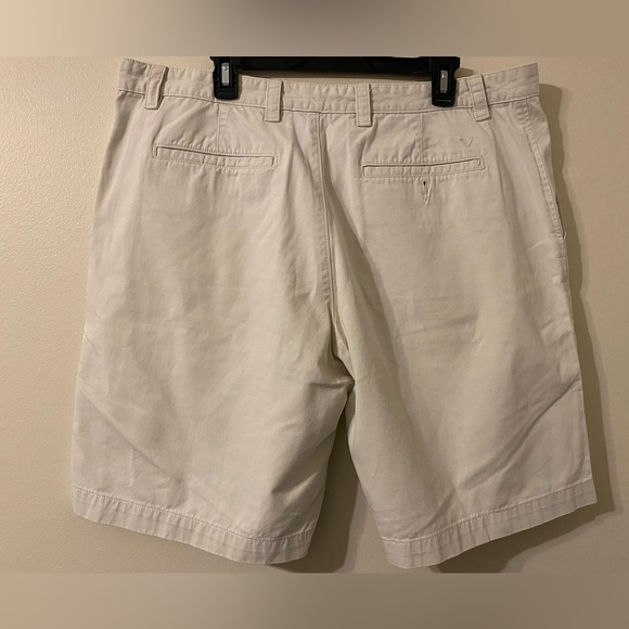 Mens Callaway White Chino Khaki Golf Shorts 4-Pocket Size 40 Waist - Picture 3 of 4